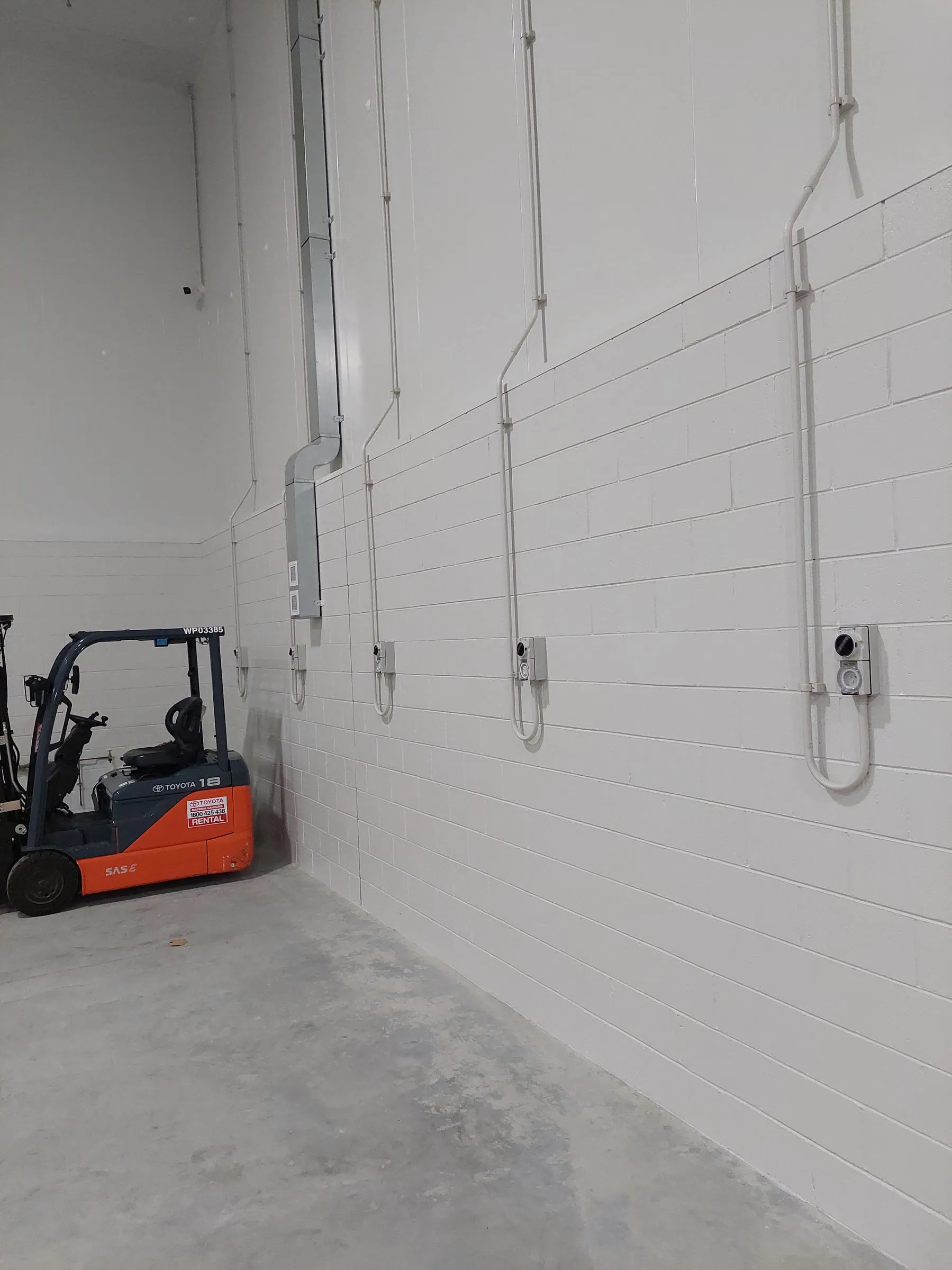 Industrial cold storage electrical commissioning V&V Walsh Bunbury