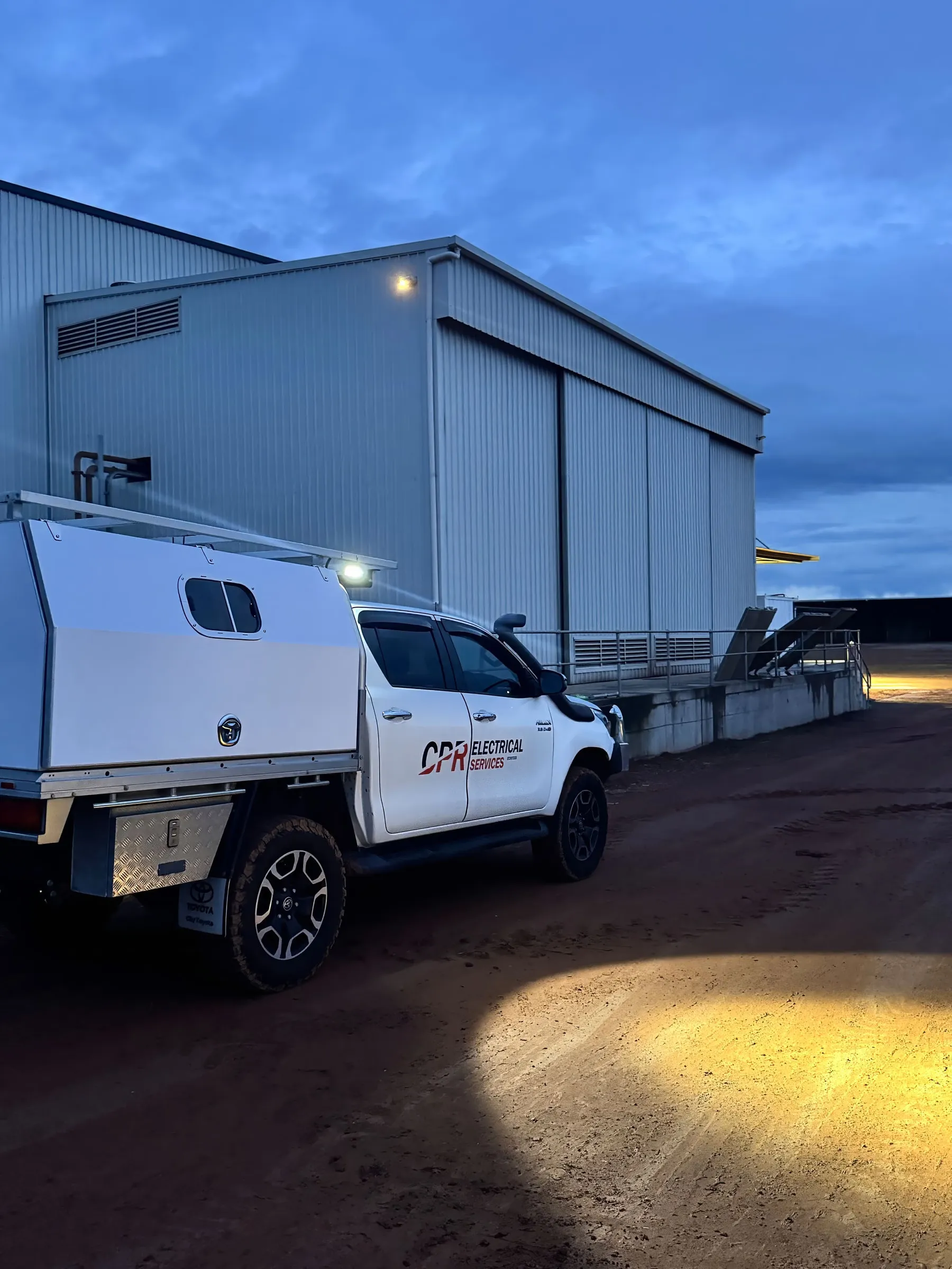 CPR Electrical emergency breakdown response at an industrial site