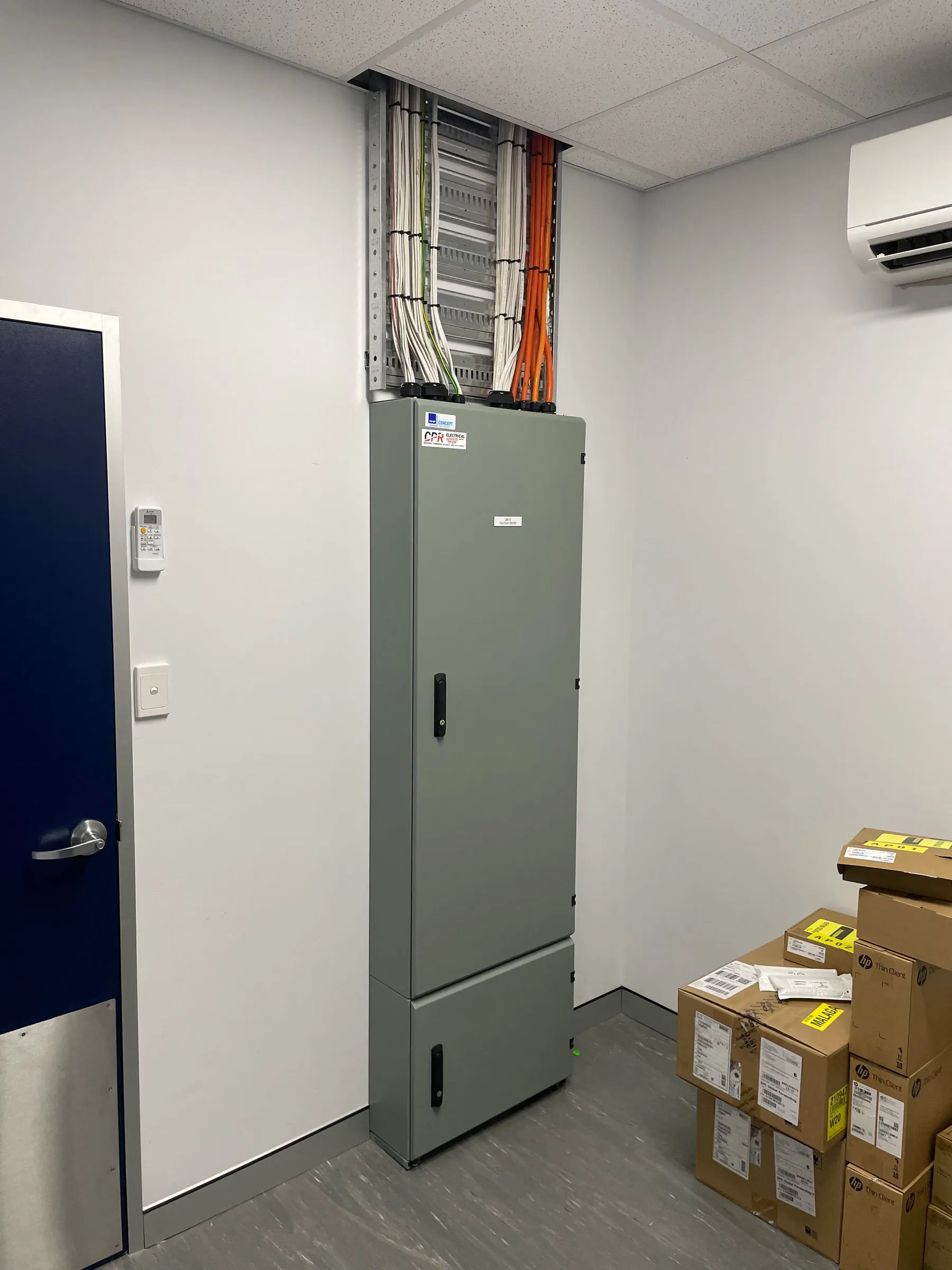 CPR Electrical backup power system installation Bidfood cold storage facility