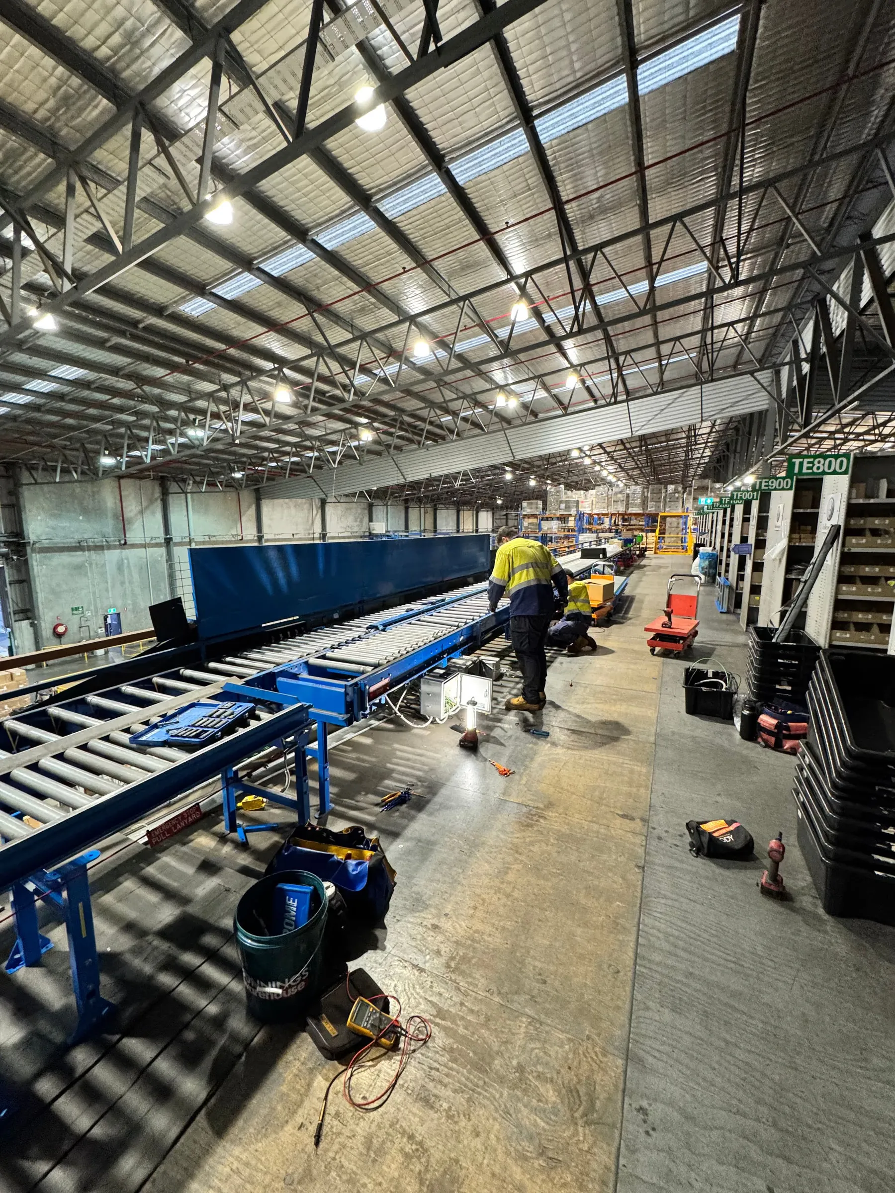 Advanced warehouse conveyor controls automation Dexion Amcap Perth