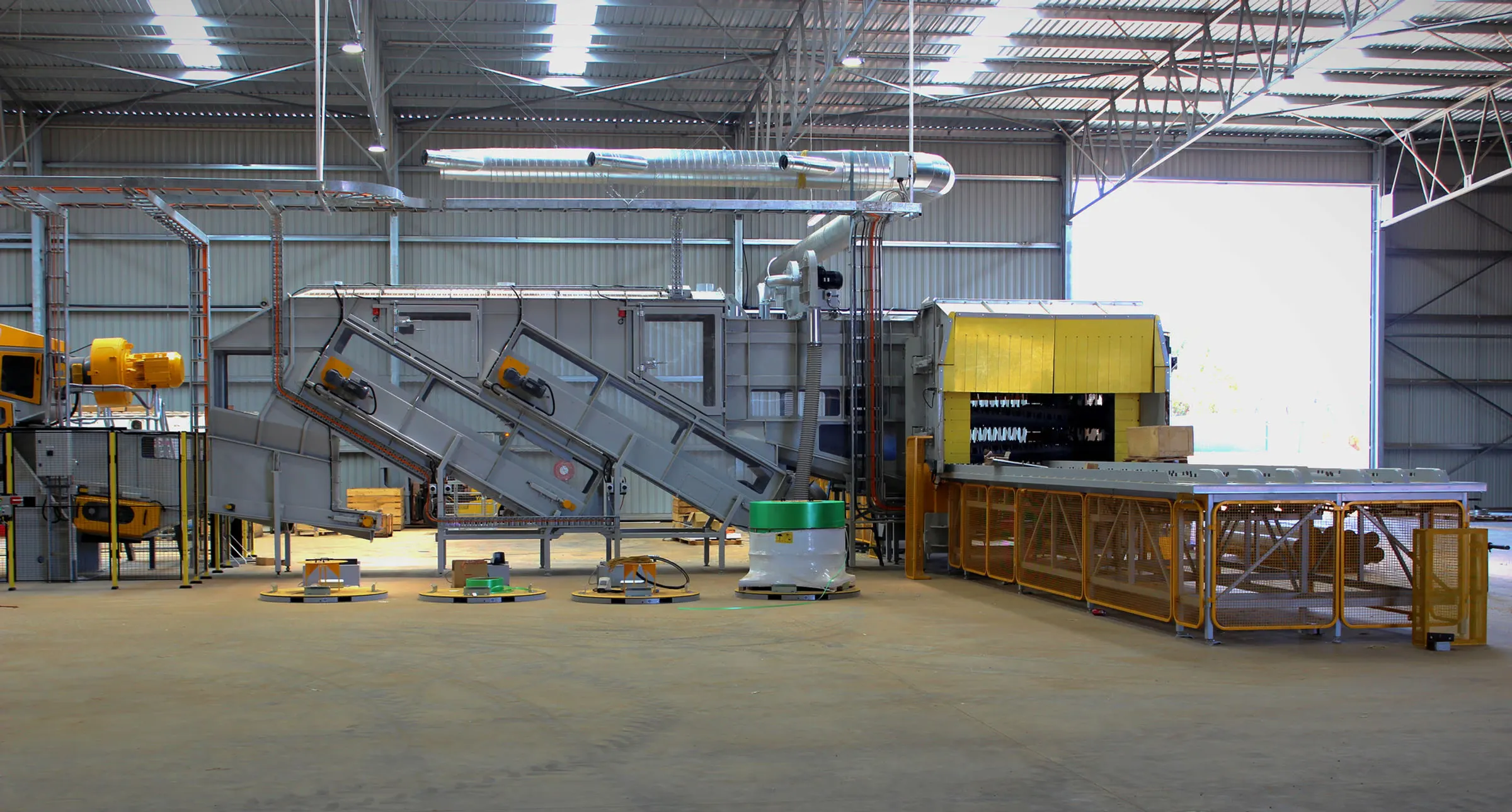 Electrical installation for hay processing plant machinery completed as part of Al Dahra process plant project in Wannamal, Western Australia