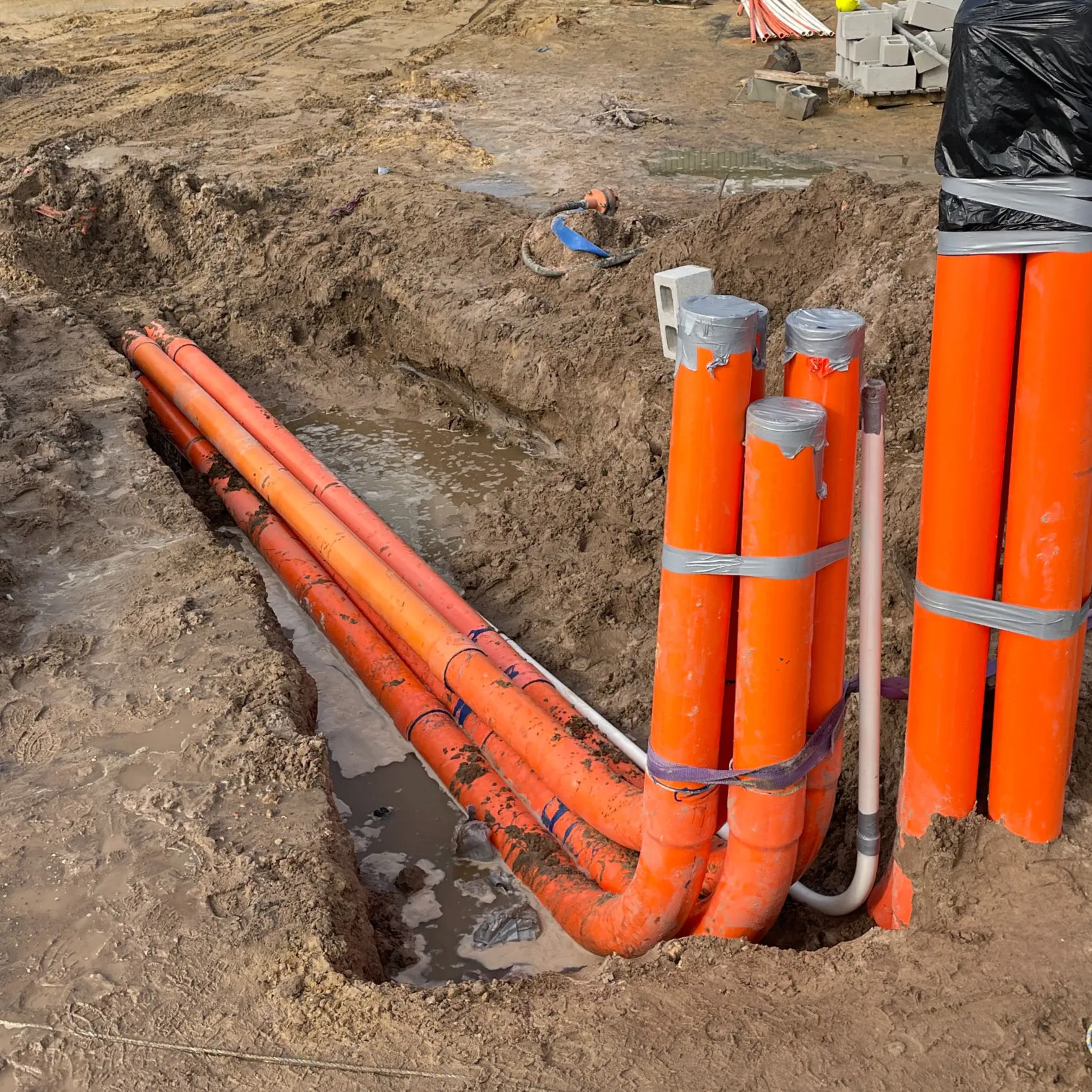 High-voltage electrical work during live-site operations at V & V Walsh cold storage facility