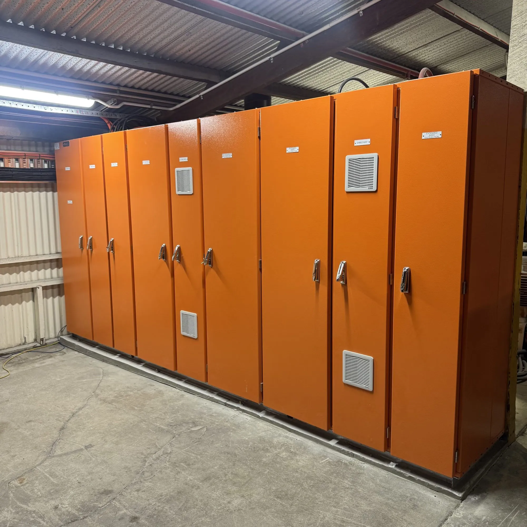 MCC distribution board electrical installation at heritage Dingo Flour Mill by CPR Electrical