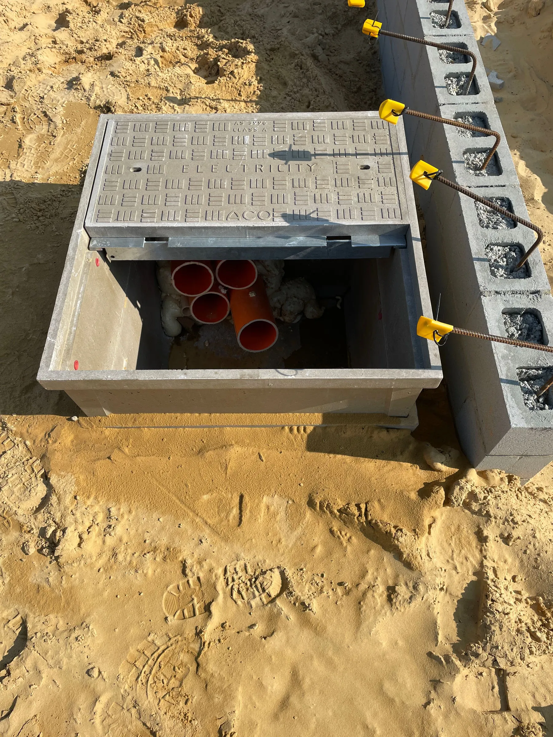 Cold storage electrical cable tray installation V&V Walsh regional WA