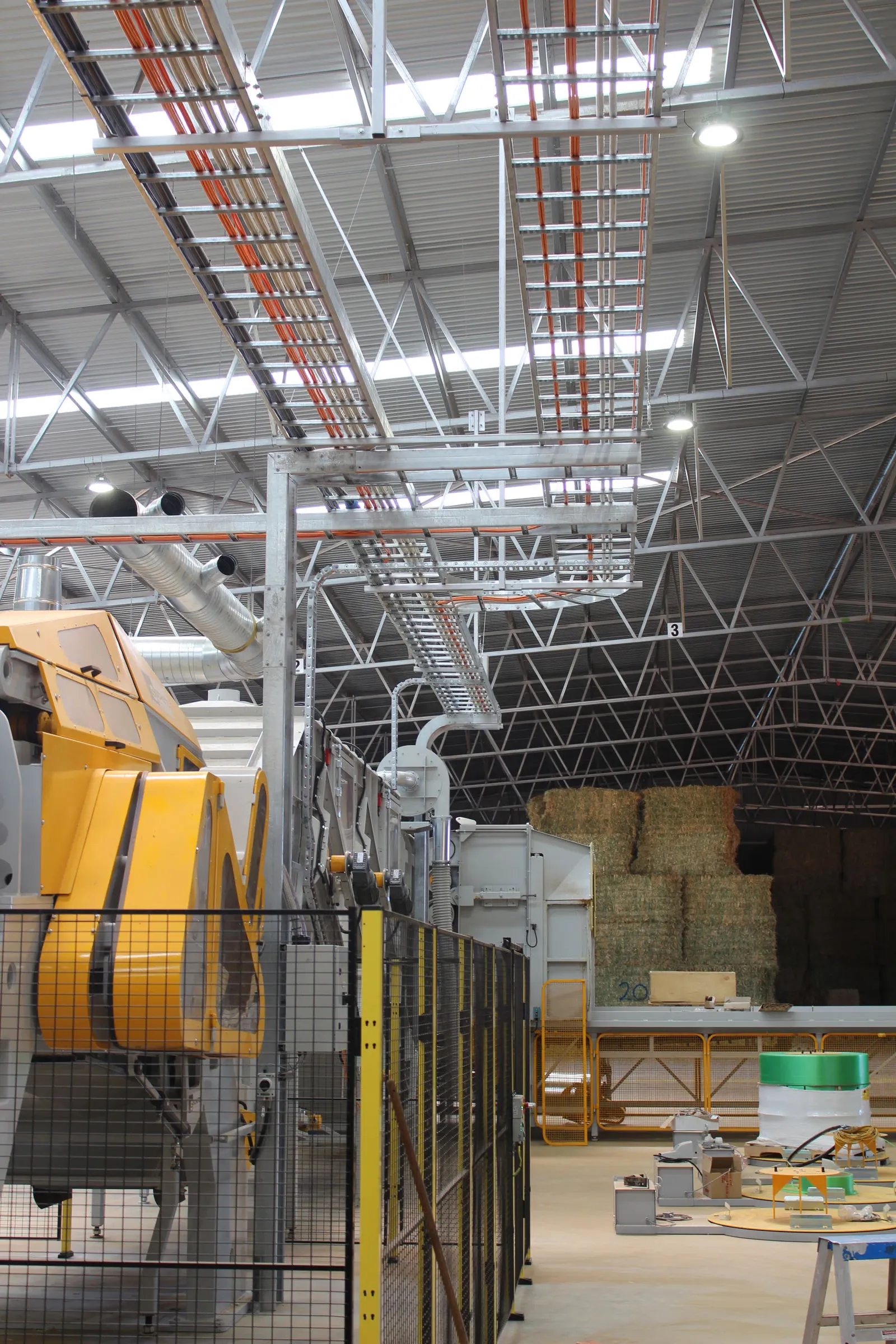 Hay processing plant electrical infrastructure installation Perth