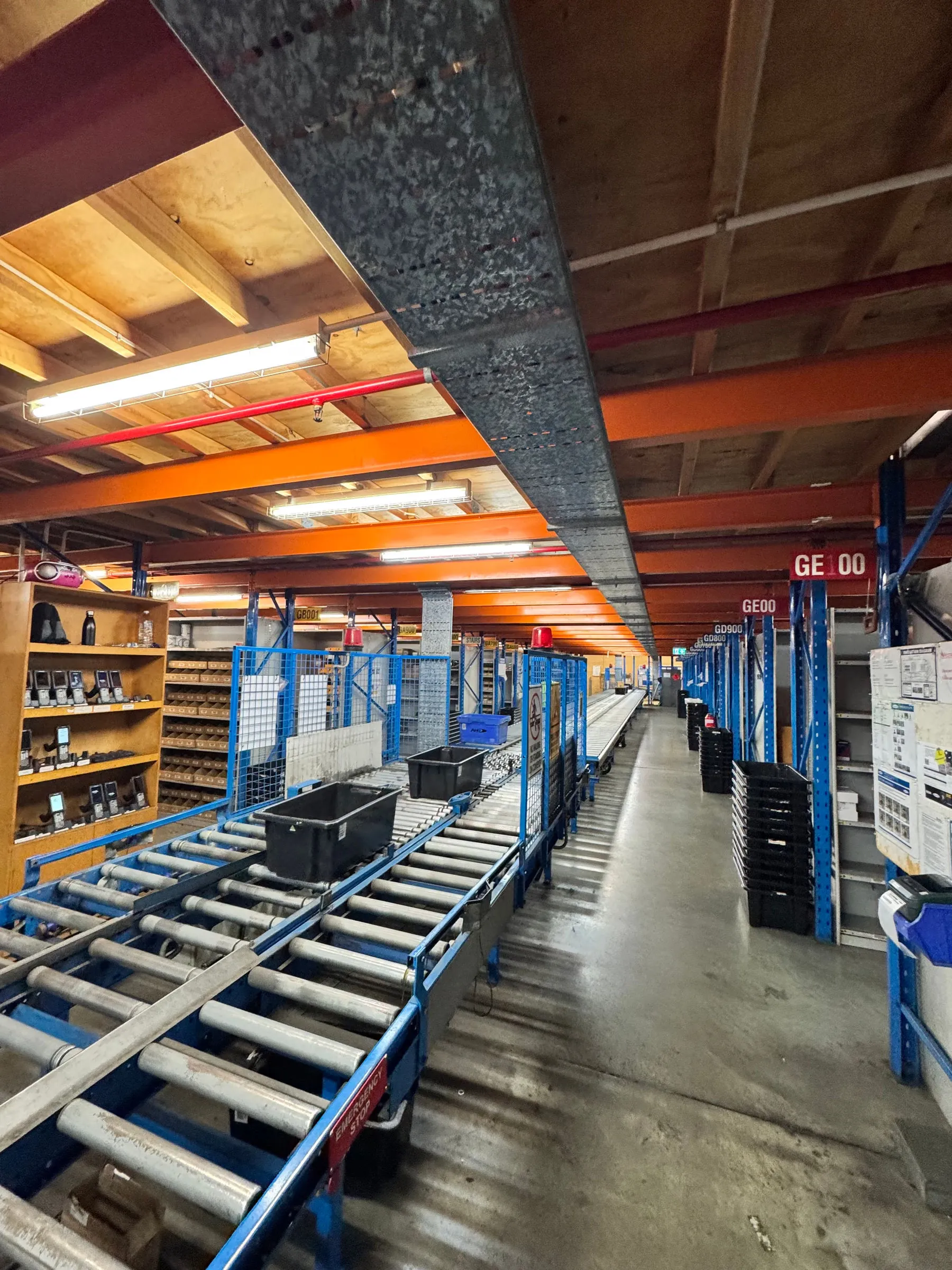Industrial conveyor automation controls panel Dexion Amcap WA installation