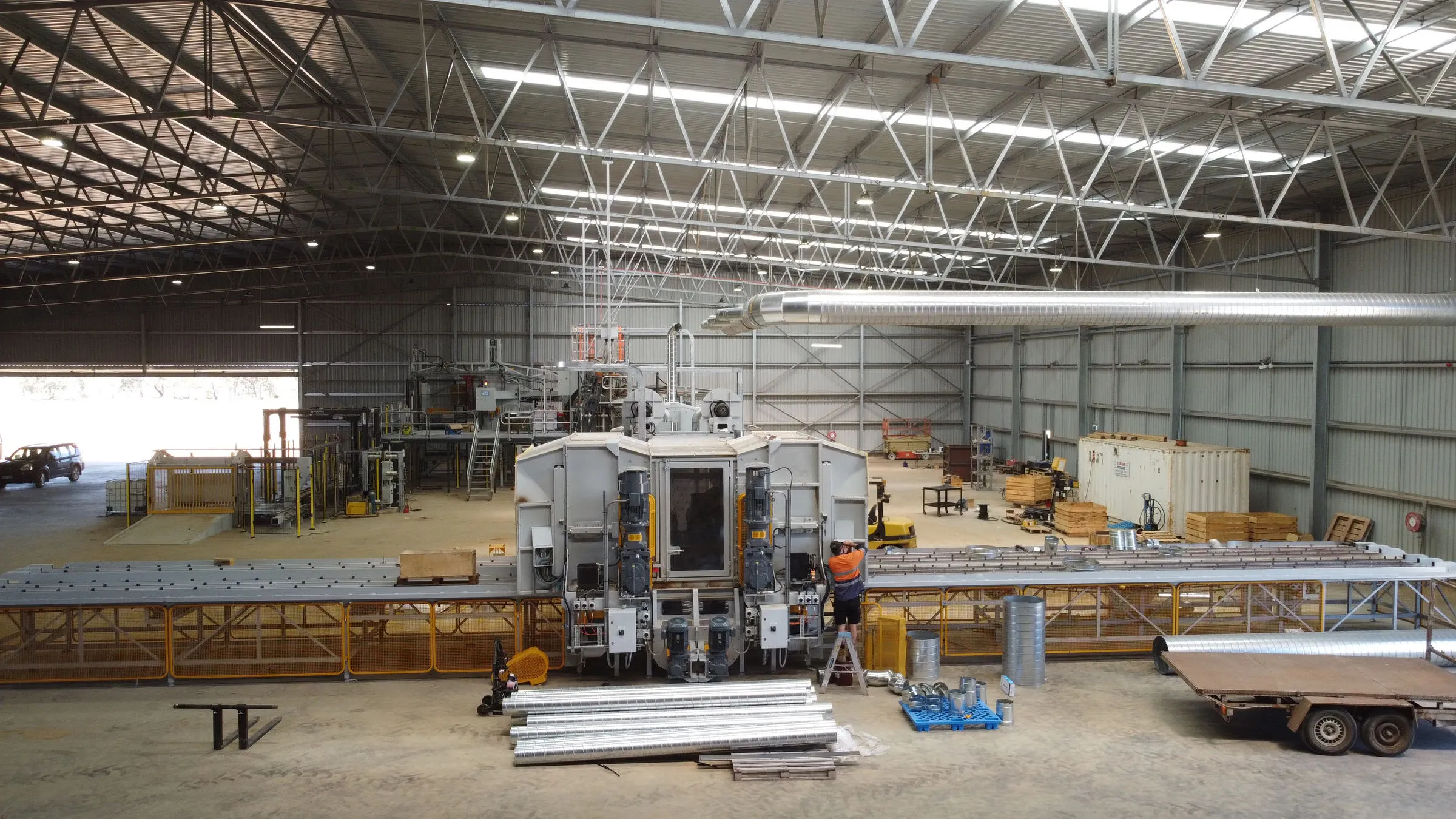 Hay processing plant commissioning electrical systems Western Australia